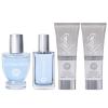 imageHybrid ampamp Company Brilliant Idea 4Piece Gift Set for Men 068 FlOz Eau de Toilette 50ml Perfume After Shave Balm Shower GelCourageous