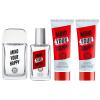 imageHybrid ampamp Company Brilliant Idea 4Piece Gift Set for Men 068 FlOz Eau de Toilette 50ml Perfume After Shave Balm Shower GelMind Your Happy