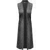 imageHybrid ampamp Company Womens Casual Sleeveless Open Front Drape CardiganBlack