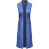 imageHybrid ampamp Company Womens Casual Sleeveless Open Front Drape CardiganCobalt Blu
