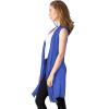 imageHybrid ampamp Company Womens Casual Sleeveless Open Front Drape CardiganCobalt Blu