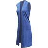 imageHybrid ampamp Company Womens Casual Sleeveless Open Front Drape CardiganCobalt Blu