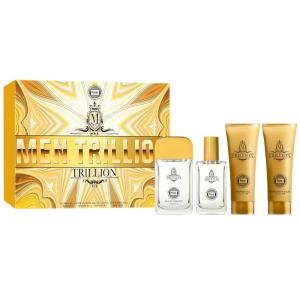 imageHybrid ampamp Company Brilliant Idea 4Piece Gift Set for Men 068 FlOz Eau de Toilette 50ml Perfume After Shave Balm Shower GelMen Trillion