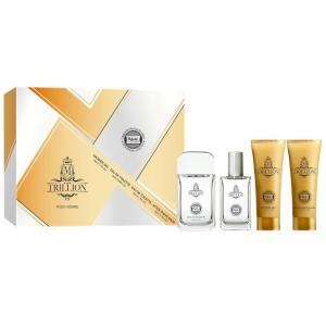 imageHybrid ampamp Company Brilliant Idea 4Piece Gift Set for Men 068 FlOz Eau de Toilette 50ml Perfume After Shave Balm Shower GelMen Trillion Rich Man