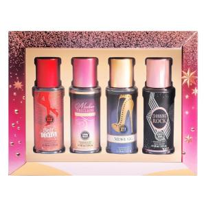 imageHybrid ampamp Company Women 4 Pcs Gift Set Fragrance Mist Dreaming PartyampampLa Bella Viva HappyampampRoyal SweetyampampLa Bella Viva Can 85MlSelfDeceive Madam Trillion MissyGG Good Rock