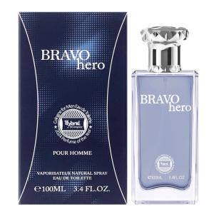 imageHybrid ampamp Company Bravo Hero Black Pour Homme For Men Eau De Toilette Vaporisateur Natural Spray 34 Fl OzBravo Hero Code