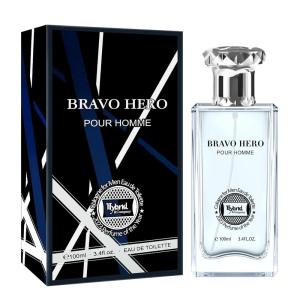 imageHybrid ampamp Company Charming Blue for men Mens Classic Scent Perfume Eau De Toilette Spray 100 MLBRAVO HERO POUR HOMME