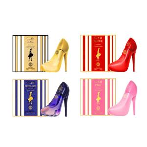 imageHybrid ampamp Company Women 3 Pcs Fragrance for Women Eau De Parfum Natural Spray ScentGLAM GIRL GOLD ROUGE MID NIGHT PINK