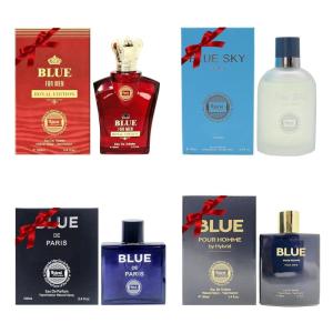 imageHybrid ampamp Company Mens 3 Pcs Scent Spray Long Lasting Eau De Toilette Luxury FragranceBLUE DE PARIS BLUE FOR MEN BLU POUR HOMME Blue Sky
