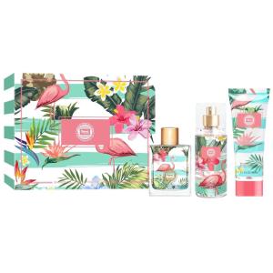 imageHybrid ampamp Company Women Rose Pink 3 Pcs Gift Set50mlPerfumeampamp100mlMistampamp80mlShower GelViva Luck Girl