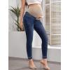 imageHybrid ampamp Company Maternity Womens Super Comfy Ultra Stretch Skinny JeansIndigo1