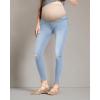 imageHybrid ampamp Company Maternity Womens Super Comfy Ultra Stretch Skinny JeansPm5482rsklight Wash