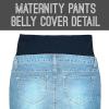 imageHybrid ampamp Company Stylish and Comfortable Women Super Stretchy Maternity JeansLight Wash3