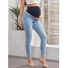 imageHybrid ampamp Company Stylish and Comfortable Women Super Stretchy Maternity JeansPm5471grsklight Wash