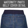 imageHybrid ampamp Company Ultimate Comfort Womens Maternity Slim Fit Stretch JeansMedium Blu7