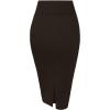 imageHybrid ampamp Company Womens Premium Nylon Ponte Stretch High Waist Pencil Suit Skirt Below Knee1073tbrown