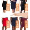 imageHybrid ampamp Company Womens Premium Nylon Ponte Stretch High Waist Pencil Suit Skirt Below Knee1073tcharcoal