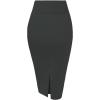 imageHybrid ampamp Company Womens Premium Nylon Ponte Stretch High Waist Pencil Suit Skirt Below Knee1073tgunmetal