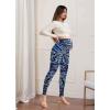 imageHybrid ampamp Company Womens Super Comfy Stretch Maternity Leggings Made in USA11386navy Multi