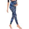 imageHybrid ampamp Company Womens Super Comfy Stretch Maternity Leggings Made in USA11386navy Multi