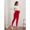 imageHybrid ampamp Company Womens Super Comfy Stretch Maternity Leggings Made in USA8826red