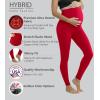 imageHybrid ampamp Company Womens Super Comfy Stretch Maternity Leggings Made in USA8826red
