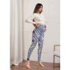 imageHybrid ampamp Company Womens Super Comfy Stretch Maternity Leggings Made in USAGc18419navy Multi