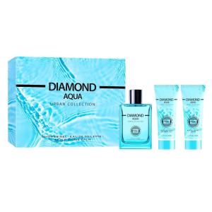 imageHybrid ampamp Company Diamond Aqua 3Pcs Gift Set For Men 100mlPerfumeampamp80mlAfter Shave Balm ampamp80mlShower GelDiamond Aqua