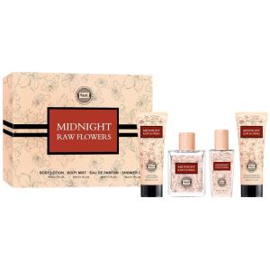 imageHybrid ampamp Company Jadincoir 4Piece Gift Set for Women 50ml Perfume Body Lotion Mist Shower GelMidnight Raw Flowers