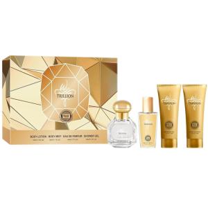 imageHybrid ampamp Company Jadincoir 4Piece Gift Set for Women 50ml Perfume Body Lotion Mist Shower GelWomen Trillion Yellow