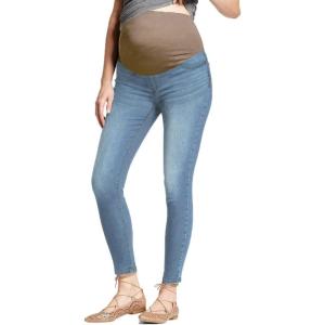 imageHybrid ampamp Company Maternity Womens Super Comfy Ultra Stretch Skinny JeansLight Blue2