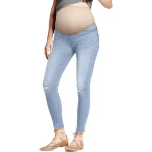 imageHybrid ampamp Company Maternity Womens Super Comfy Ultra Stretch Skinny JeansPm5482rsklight Wash