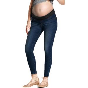 imageHybrid ampamp Company Ultimate Comfort Womens Maternity Slim Fit Stretch JeansDark Wash5