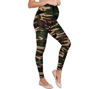 imageHybrid ampamp Company Womens Super Comfy Stretch Maternity Leggings Made in USA10188camouflage