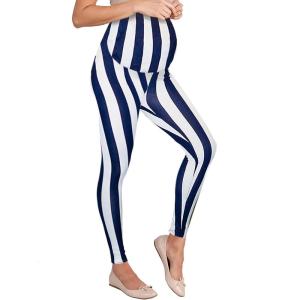 imageHybrid ampamp Company Womens Super Comfy Stretch Maternity Leggings Made in USA10931ivoryNavy