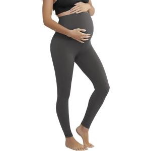 imageHybrid ampamp Company Womens Super Comfy Stretch Maternity Leggings Made in USA8826charcoal