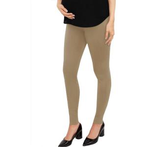 imageHybrid ampamp Company Womens Super Comfy Stretch Maternity Leggings Made in USADress Pantskhaki