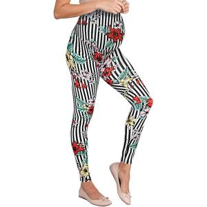 imageHybrid ampamp Company Womens Super Comfy Stretch Maternity Leggings Made in USAGc18419blackmulti