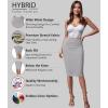 imageHybrid ampamp Company Womens Premium Nylon Ponte Stretch High Waist Pencil Suit Skirt Below Knee1073theather Gr
