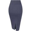 imageHybrid ampamp Company Womens Premium Nylon Ponte Stretch High Waist Pencil Suit Skirt Below Knee1073theathernav