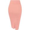 imageHybrid ampamp Company Womens Premium Nylon Ponte Stretch High Waist Pencil Suit Skirt Below Knee1073tlight Cora