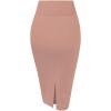 imageHybrid ampamp Company Womens Premium Nylon Ponte Stretch High Waist Pencil Suit Skirt Below Knee1073tmauve