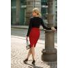 imageHybrid ampamp Company Womens Premium Nylon Ponte Stretch High Waist Pencil Suit Skirt Below Knee1073tred