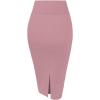 imageHybrid ampamp Company Womens Premium Nylon Ponte Stretch High Waist Pencil Suit Skirt Below Knee1073trose