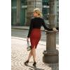 imageHybrid ampamp Company Womens Premium Nylon Ponte Stretch High Waist Pencil Suit Skirt Below Knee1073trust