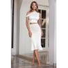 imageHybrid ampamp Company Womens Premium Nylon Ponte Stretch Office Fishtail Pencil Skirt High Waist Made in The USA Below KneeIvoryksk450101073t