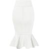 imageHybrid ampamp Company Womens Premium Nylon Ponte Stretch Office Fishtail Pencil Skirt High Waist Made in The USA Below KneeIvoryksk450101073t