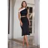 imageHybrid ampamp Company Womens Premium Nylon Ponte Stretch Office Fishtail Pencil Skirt High Waist Made in The USA Below KneeKsk450101073tblack