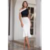 imageHybrid ampamp Company Womens Premium Nylon Ponte Stretch Office Fishtail Pencil Skirt High Waist Made in The USA Below KneeKsk450101073twhite