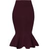 imageHybrid ampamp Company Womens Premium Nylon Ponte Stretch Office Fishtail Pencil Skirt High Waist Made in The USA Below KneeKsk450101073twine